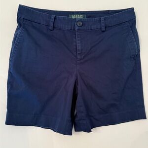 Ralph Lauren Shorts Women’s Navy Chino Shorts – Classic Fit, Size 4